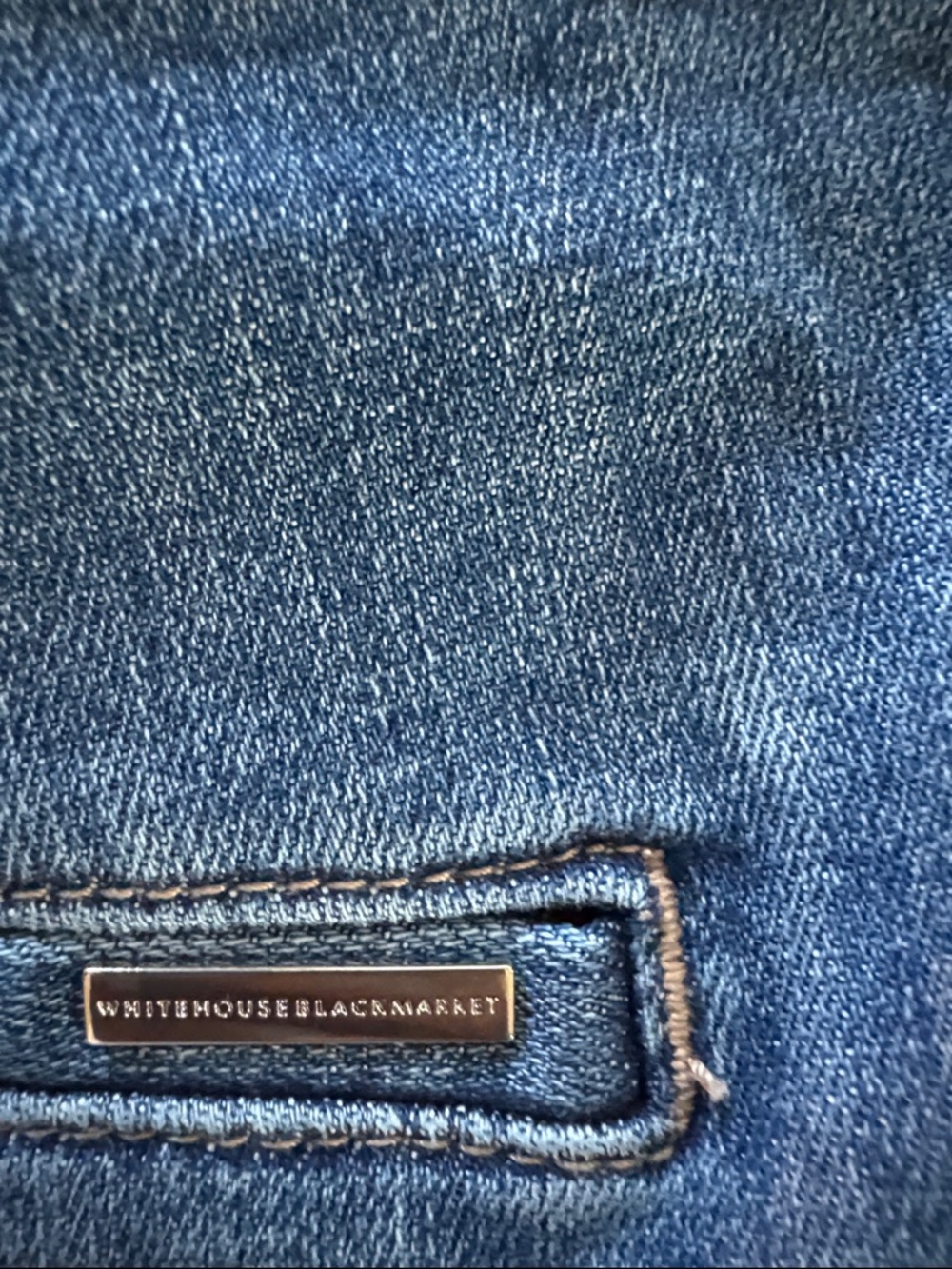 NWOT White House Black Market High-Rise Blue Denim Women’s Shorts - Picture 5 of 9